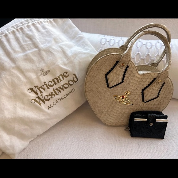 Vivienne Westwood Handbags - Vivienne Westwood Anglomania Heart bag, black wallet and dustbag